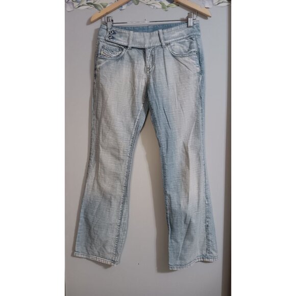 Diesel LW 28 Italy Cherone Vintage Retro Y2K Low Rise Denim Boot Cut Boho Jeans - Picture 1 of 7